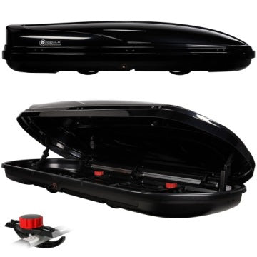 Modula WeGo 500 L Black Roof Box with Dual-Side Opening