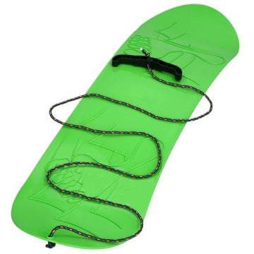 Green Kids' Plastic Snowboard for Snow Sliding